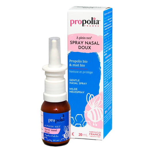 Spray Nasal Doux - Propolis Bio & Miel Bio - Flacon de 20 ml