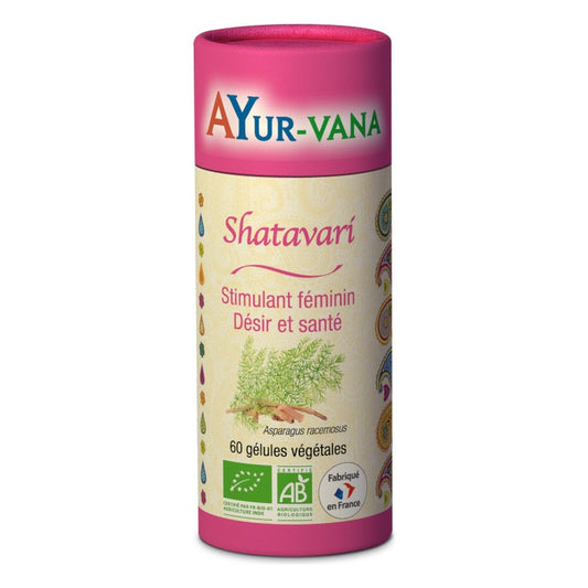 Shatavari - Gélules Végétales - Bio - Ayur-Vana - 60 Gélules