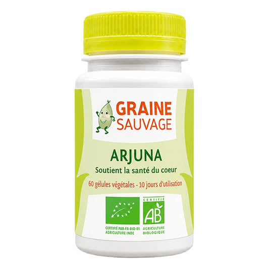 Arjuna - 60 Gélules Végétales Disponible 1er T - Bio - Graine Sauvage