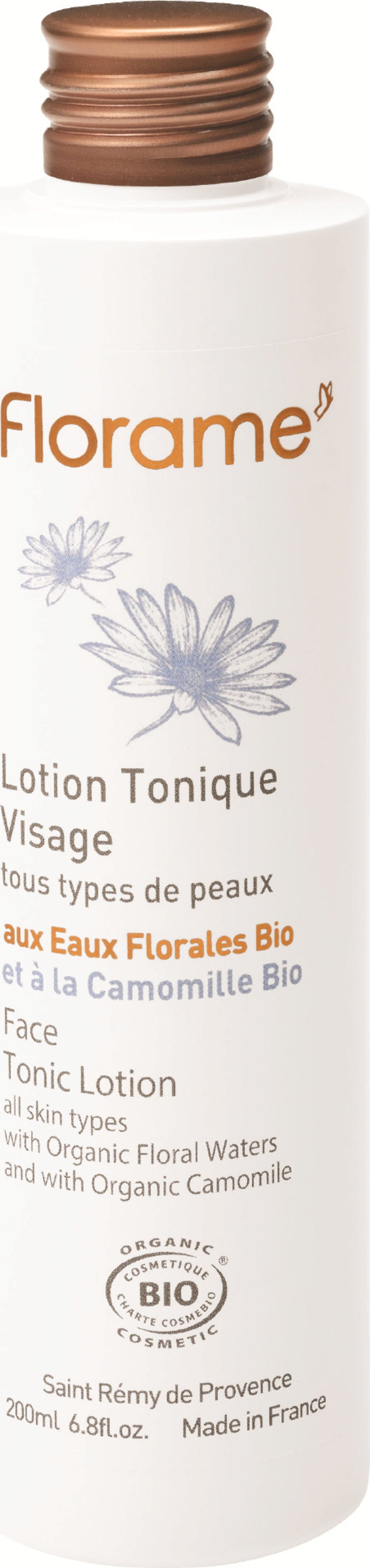 Lotion Tonique Visage - 200 ml - Cosmos Organic - Florame