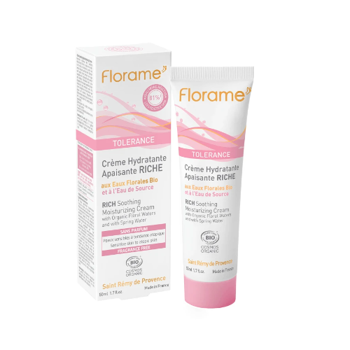 Crème Hydratante Apaisante Riche - 50 ml - Cosmos - Florame