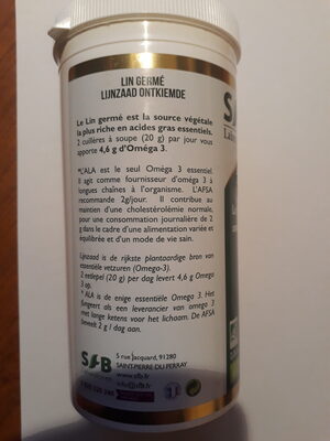 Lin Germe Poudre - Pot de 250 g - Bio - SFB Laboratoires