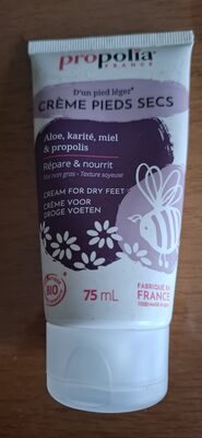 Crème Pieds Secs - Aloès, Karité, Lavande, Propolis - 75 ml - Bio - Propolia
