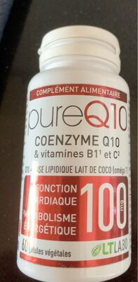 Pure Q10 100 mg - 60 Gélules - LT Laboratoire