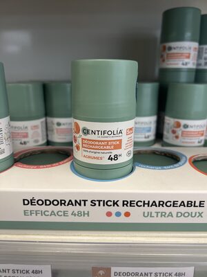 Déodorant Stick Rechargeable 48h - Agrumes - 50 g - Centifolia