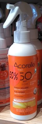Spray Solaire Enfants SPF50 - 150 ml - Acorelle