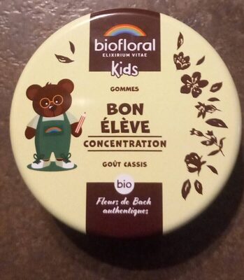 Bon Élève Gommes enfants - 45 g - Bio - Biolfloral