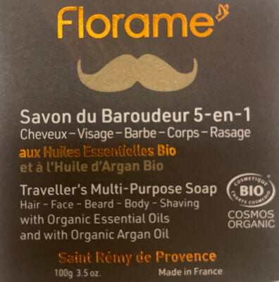 Savon du Baroudeur 5 en 1 - 100 g - Cosmos Organic - Florame