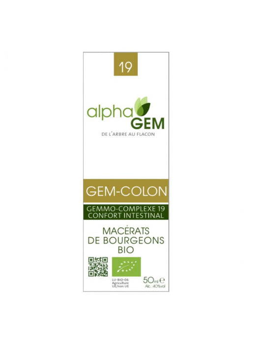 Gemmo-Complexe Confort Intestinal (GEM-COLON) - 50 ml - Bio - Alphagem