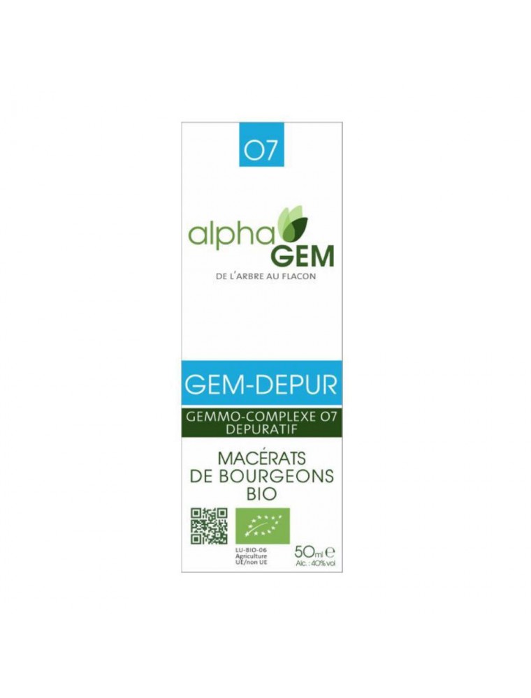 Gemmo-Complexe Dépuratif (GEM-DEPUR) - 50 ml - Bio - Alphagem