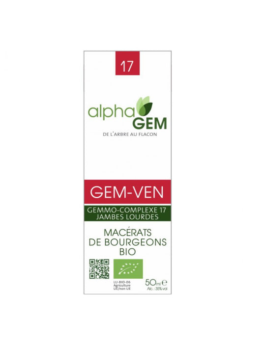 Gemmo-Complexe Jambes Lourdes (GEM-VEN) - 50 ml - Bio - Alphagem