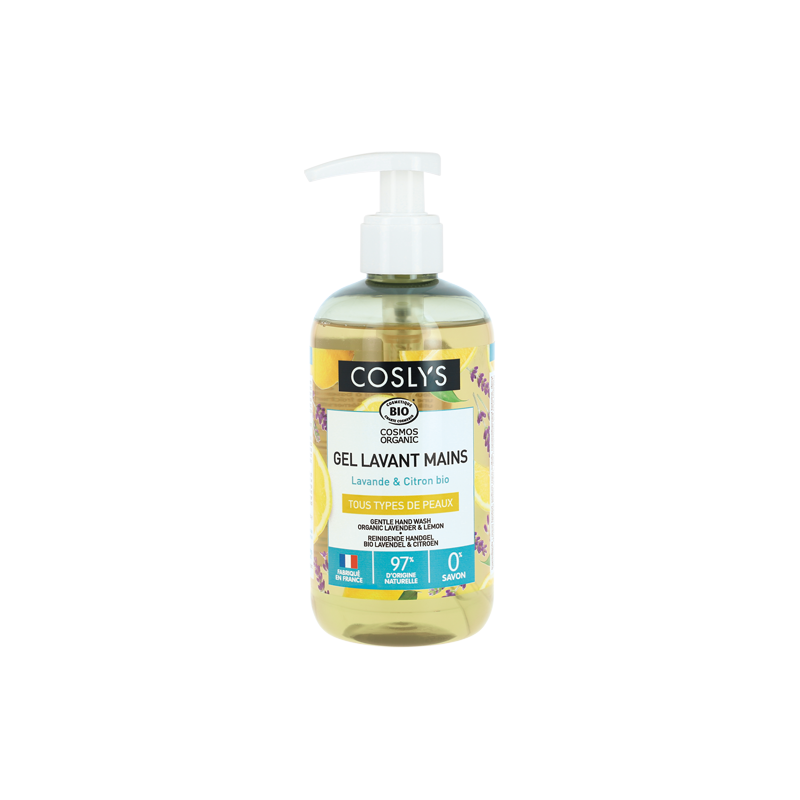 Gel Lavant Mains - Lavande Citron - 300 ml - Cosmos Organic - Coslys