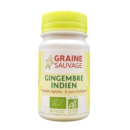 Gingembre Indien - 60 Gélules Végétales Disponible - Bio - Graine Sauvage