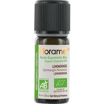 Huile Essentielle de Lemongrass - 10 ml - Bio - Florame