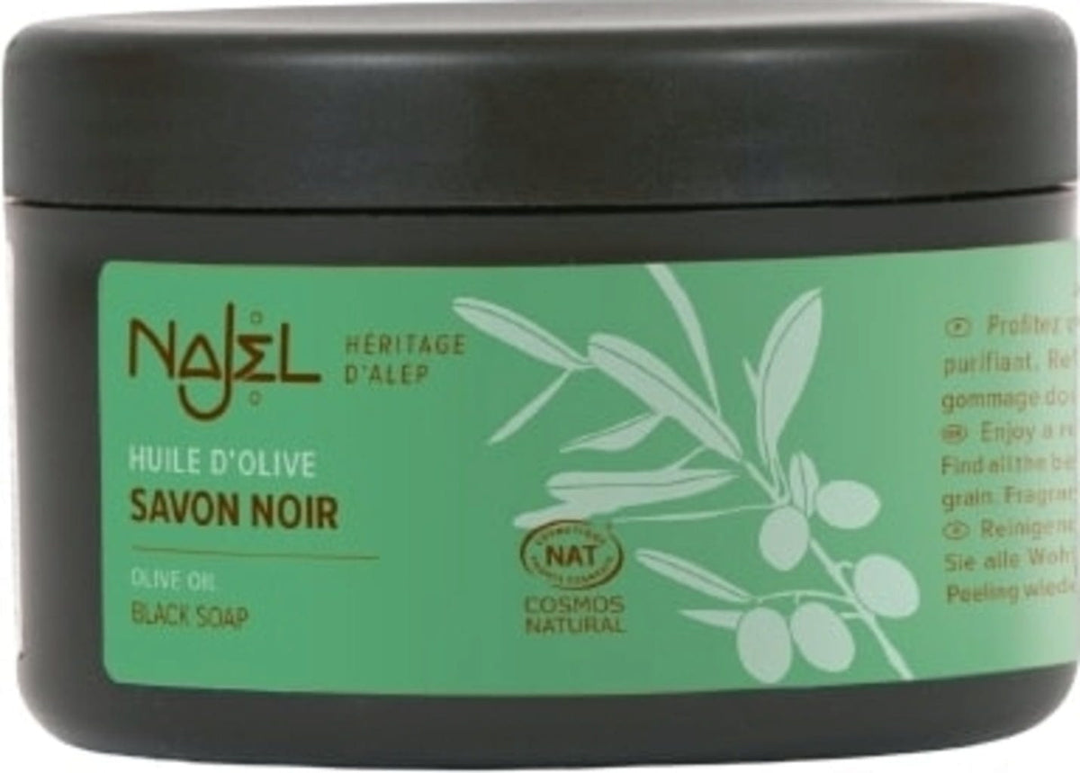 Savon Noir à l'Huile d'Olive sans Parfum - 180 g - Najel