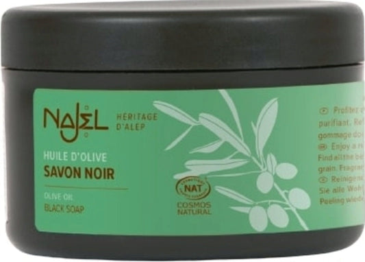 Savon Noir à l'Huile d'Olive sans Parfum - 180 g - Najel