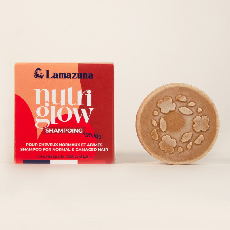 Shampooing Solide Cheveux Normaux - Nutri Glow - 70 ml - Lamazuna