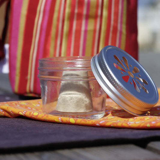 Pot de Rangement en Verre - Couvercle Ajouré - 1 Pièce - Lamazuna