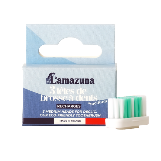 Recharge Têtes de Brosse à Dents - Medium - 3 Recharges - Lamazuna