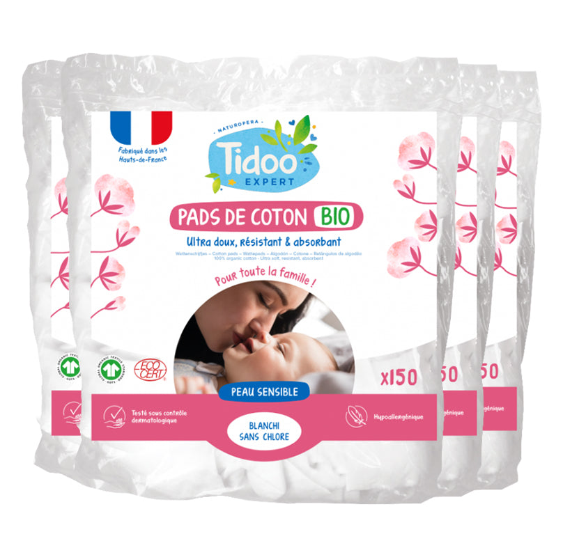 Rectangles de Coton - 150 Pièces - Tidoo