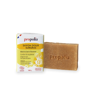 Savon Doux Surgras - 100 g - Bio - Propolia