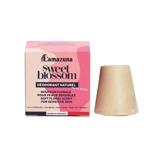 Déodorant Solide Peau Sensible - Douceur Florale - 30 ml - Bio - Cosmos Organic - Lamazuna