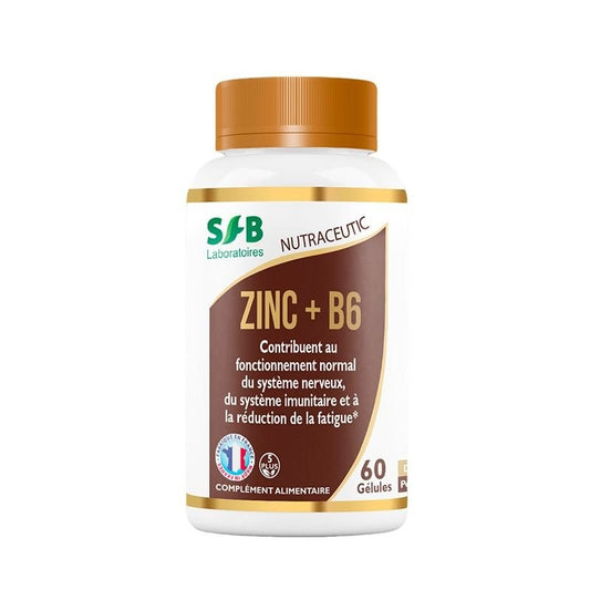Zinc Bisglycinate + B6 - 60 gélules - SFB Laboratoires